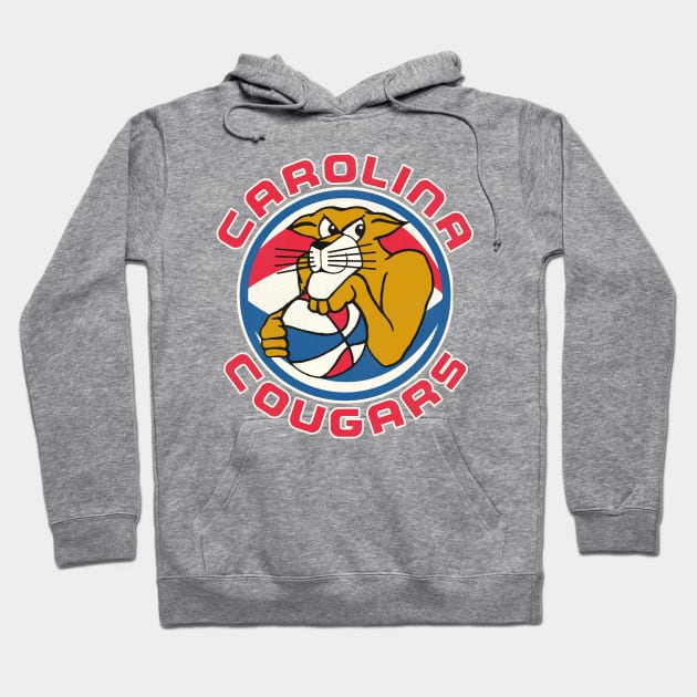 Defunct Carolina Cougars ABA Basketball Hoodie by Defunctland